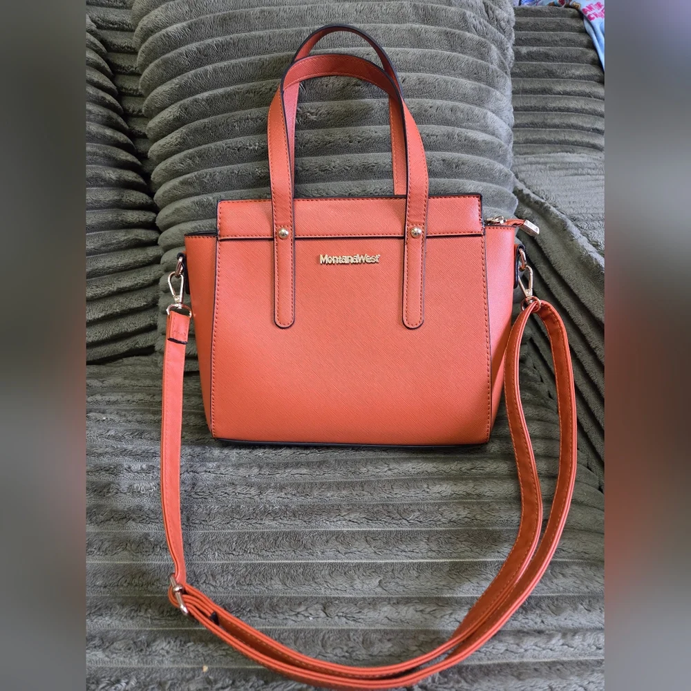 Montana West Burnt Rustic Orange Women's Bag Purse - Picture 1 of 5